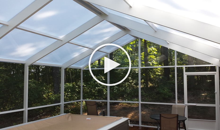 Polycarbonate Roof System Screen Rooms